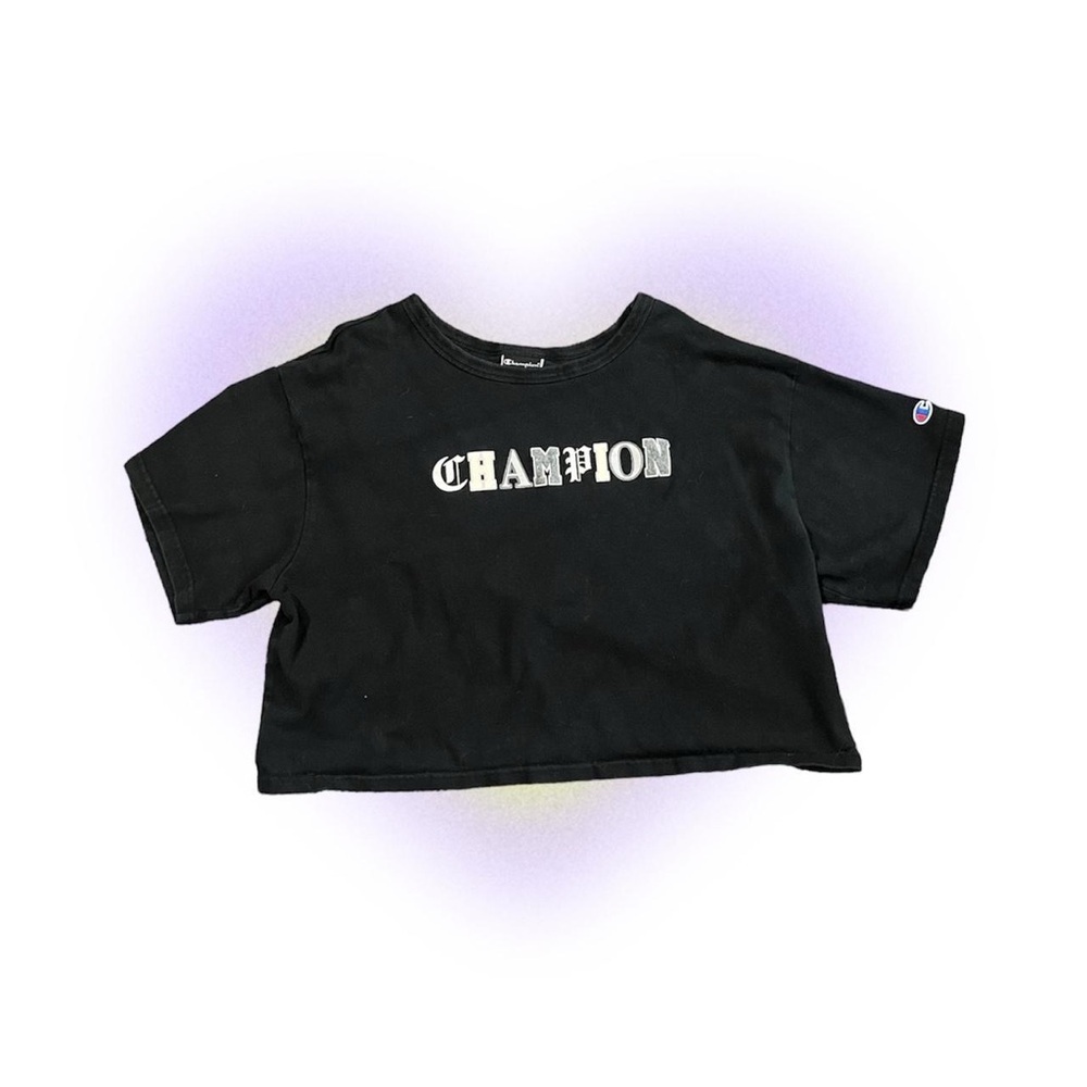 Champion crop top t shirt